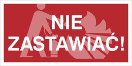 NIE ZASTAWIAĆ! - płyta fotoluminescencyjna