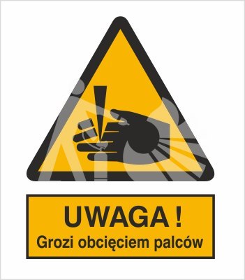 OSTRZEŻENIE PRZED OBCIĘCIEM PALCÓW