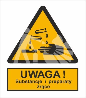OSTRZEŻENIE PRZED SUBSTANCJAMI I PREPARATAMI ŻRĄCYMI