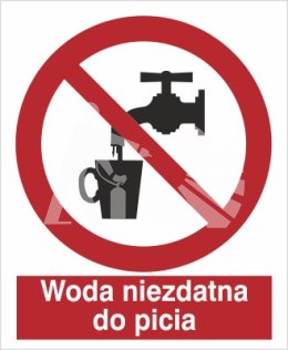 ZAKAZ PICIA WODY