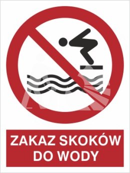 ZAKAZ SKOKÓW DO WODY