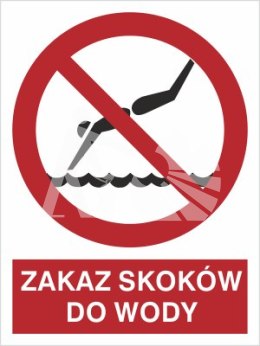 ZAKAZ SKOKÓW DO WODY