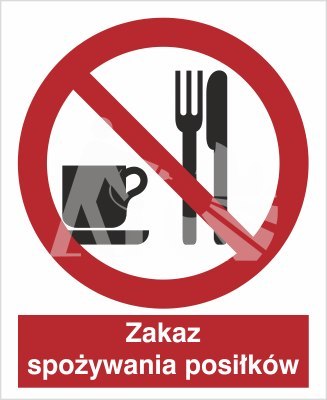 ZAKAZ SPOŻYWANIA POSIŁKÓW ZAKAZ SPOŻYWANIA POSIŁKÓW