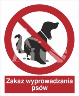 ZAKAZ WYPROWADZANIA PSÓW