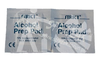 Chusteczki dezynfekujące z alkoholem Chusteczki dezynfekujące z alkoholem