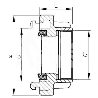 Nasada 25 GW 3/4" gwint wewnętrzny Nasada 25 GW 3/4" gwint wewnętrzny