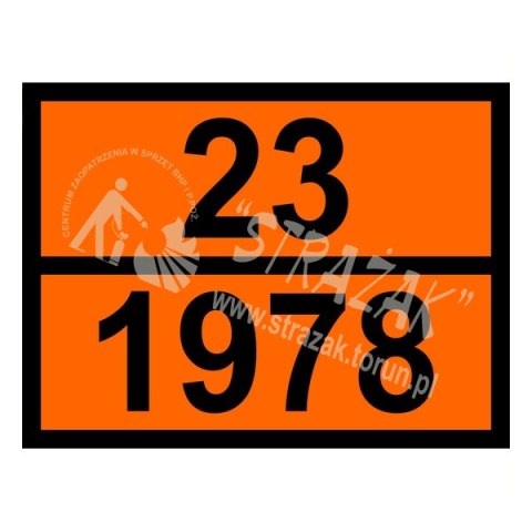 Tablica ADR 23/1978 (30x40)
