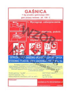 Etykieta GP-1z BC uniwersalna kolorowa