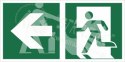 Piktogram na lampę ewakuacyjną Piktogram na lampę ewakuacyjną