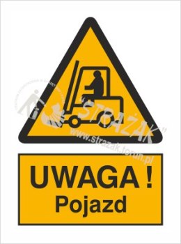 UWAGA POJAZD 46x62 folia podłogowa antypoślizgowa