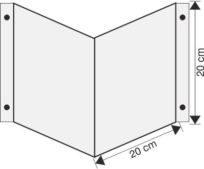 Wysięgnik dościenny przestrzenny do znaków 20x20cm Wysięgnik dościenny przestrzenny do znaków 20x20cm