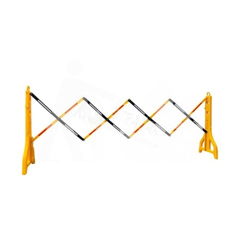 Zapora plastikowa harmonijkowa żółto-czarna Zapora plastikowa harmonijkowa żółto-czarna