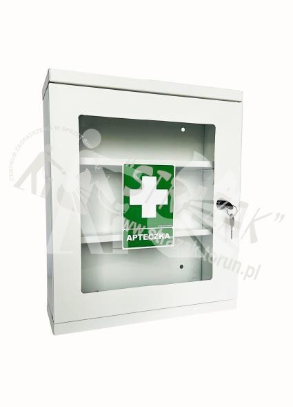 Apteczka metalowa z szybką na klucz patent Apteczka metalowa z szybką na klucz patent