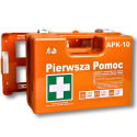 Apteczka walizkowa pomarańczowa mała APK-10 DIN13164 SUPER PLUS Apteczka walizkowa pomarańczowa mała APK-10 DIN13164 SUPER PLUS