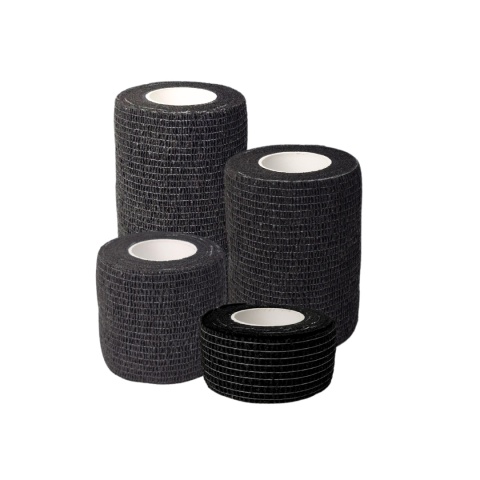 Opaska bandaż kohezyjny coban samoprzylepny 5cm x 4,5m - czarny Opaska bandaż kohezyjny coban samoprzylepny 5cm x 4,5m - czarny
