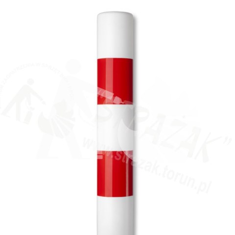 Słupek U-12c z tworzywa, biało-czerwony h-130cm Słupek U-12c z tworzywa, biało-czerwony h-130cm