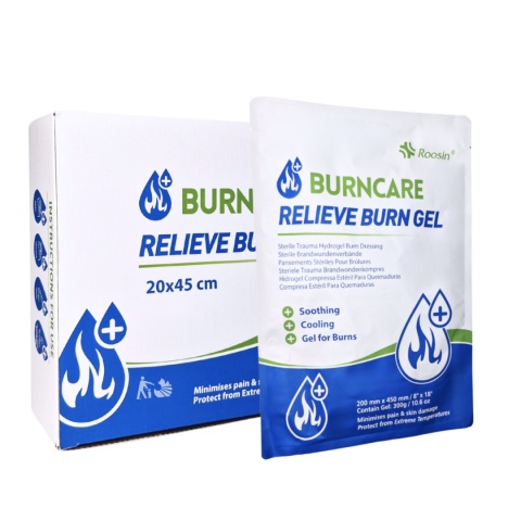 Sterylny opatrunek hydrożelowy Burn Gel 20x45cm Sterylny opatrunek hydrożelowy Burn Gel 20x45cm