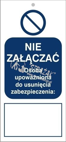 TABLICZKA nie załączać TABLICZKA nie załączać