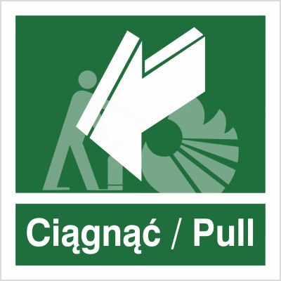 CIĄGNĄĆ - PULL - folia fotoluminescencyjna