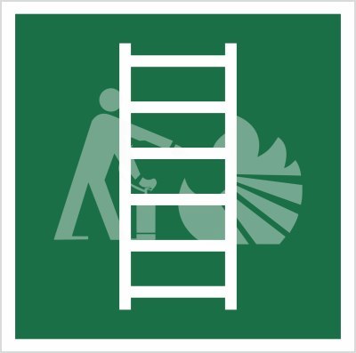 DRABINA EWAKUACYJNA - folia fotoluminescencyjna