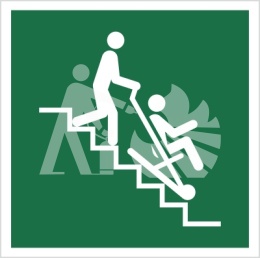 KRZESŁO EWAKUACYJNE - płyta fotoluminescencyjna