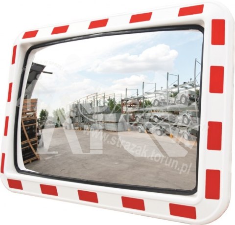 Lustro drogowe U18b 80x60cm biało-czerwone Lustro drogowe U18b 80x60cm biało-czerwone