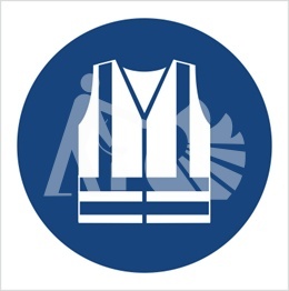 M15 – NAKAZ STOSOWANIA KAMIZELKI ODBLASKOWEJ