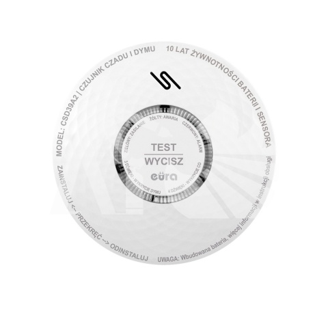 Czujnik czadu i dymu EURA CSD-39A2