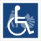 MIEJSCE DLA INWALIDÓW NA WÓZKACH - folia samoprzylepna