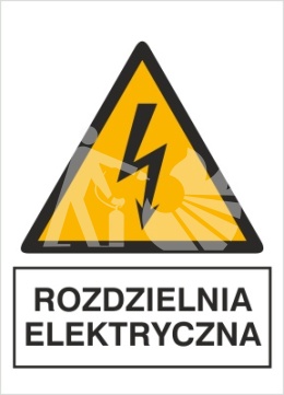 ROZDZIELNIA ELEKTRYCZNA - folia samoprzylepna