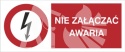 NIE ZAŁĄCZAĆ, NA LINI PRACUJĄ LUDZIE - folia samoprzylepna NIE ZAŁĄCZAĆ, NA LINI PRACUJĄ LUDZIE - folia samoprzylepna