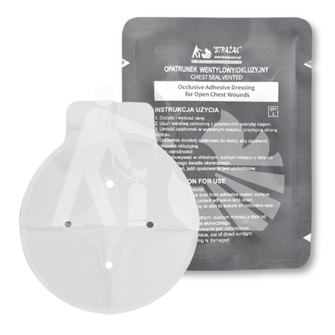 Opatrunek wentylowy okluzyjny ACS Strażak-MED Opatrunek wentylowy okluzyjny ACS Strażak-MED