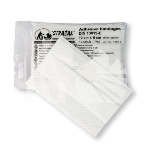 Plaster z opatrunkiem 10x6cm (12szt.)