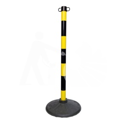 Słupek żółto-czarny