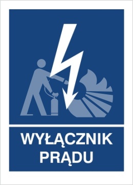 WYŁĄCZNIK PRĄDU - folia samoprzylepna