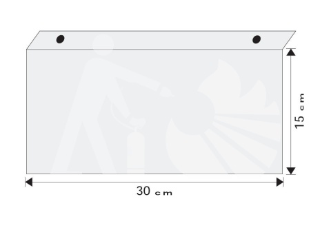 Wysięgnik dostropowy do znaków 15x30cm